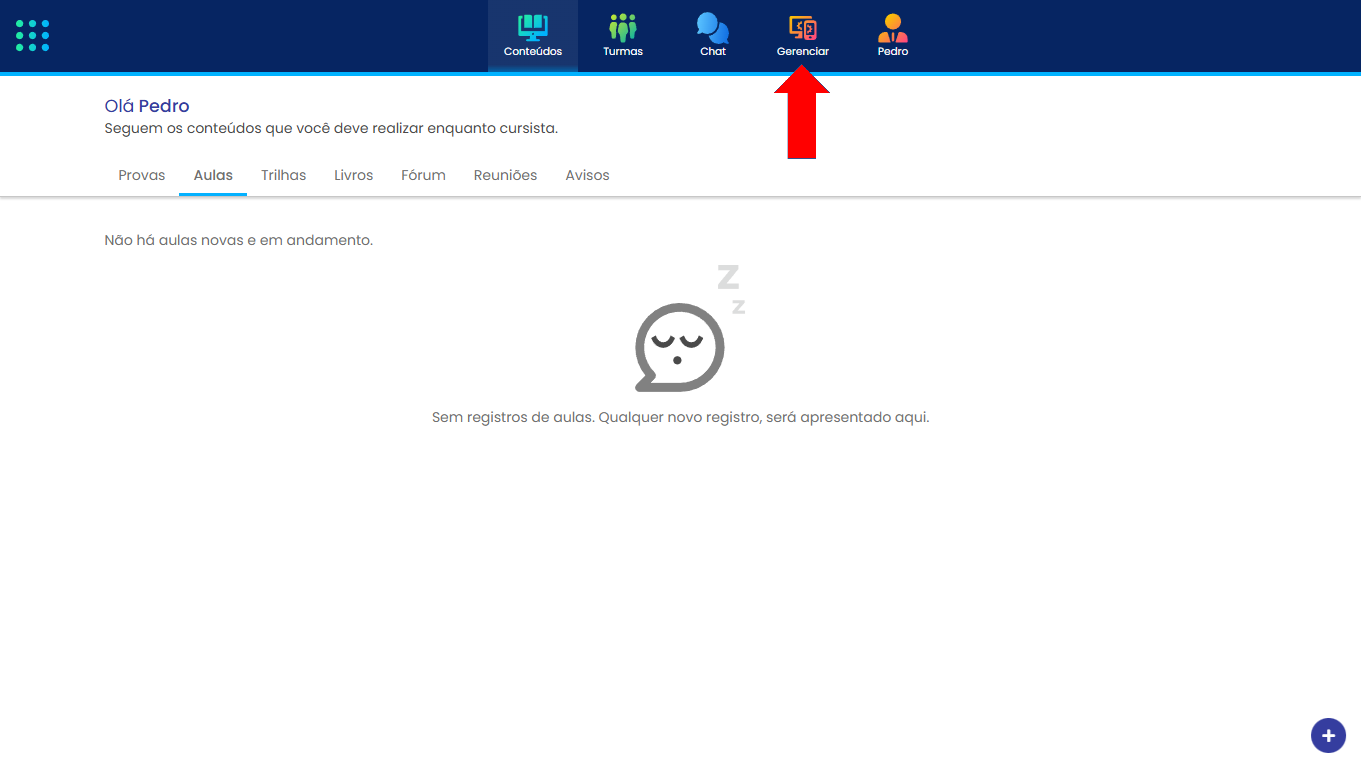 Acessar Gerenciar Matriz Avaliativa