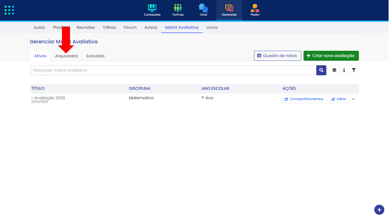 Aba arquivados